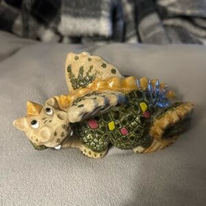 Small clay dragon cute piece of art